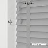 EdBevans - Spectrum Solid Wood Venetian Blind - Mono Grey 50mm Slat with Chevron Nimbus 25mm Tape - Prettoni