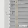 EdBevans - Spectrum Solid Wood Venetian Blind - Mono Grey 50mm Slat with Woven Ethereal 38mm Tape - Prettoni