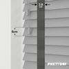 EdBevans - Spectrum Solid Wood Venetian Blind - Mono Grey 50mm Slat with Woven Gravel 38mm Tape - Prettoni