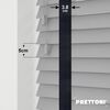 EdBevans - Spectrum Solid Wood Venetian Blind - Mono Grey 50mm Slat with Woven Luna 38mm Tape - Prettoni