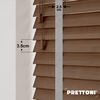 EdBevans - Spectrum Solid Wood Venetian Blind - Mono Mocha 35mm Slat with Chevron Nimbus 25mm Tape - Prettoni