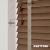 EdBevans - Spectrum Solid Wood Venetian Blind - Mono Mocha 35mm Slat with Chevron Stonewall 25mm Tape - Prettoni