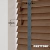 EdBevans - Spectrum Solid Wood Venetian Blind - Mono Mocha 35mm Slat with Chevron Lava 25mm Tape - Prettoni