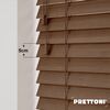 EdBevans - Spectrum Solid Wood Venetian Blind - Mono Mocha 50mm Slat with - Ladder String - Prettoni