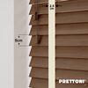 EdBevans - Spectrum Solid Wood Venetian Blind - Mono Mocha 50mm Slat with Chevron Avorio 25mm Tape - Prettoni