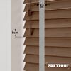 EdBevans - Spectrum Solid Wood Venetian Blind - Mono Mocha 50mm Slat with Chevron Nimbus 25mm Tape - Prettoni