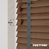 EdBevans - Spectrum Solid Wood Venetian Blind - Mono Mocha 50mm Slat with Chevron Lava 25mm Tape - Prettoni