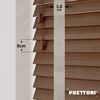 EdBevans - Spectrum Solid Wood Venetian Blind - Mono Mocha 50mm Slat with Woven Ethereal 38mm Tape - Prettoni