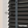 EdBevans - Spectrum Solid Wood Venetian Blind - Mono Onyx 35mm Slat with Chevron Lava 25mm Tape - Prettoni