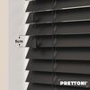 EdBevans - Spectrum Solid Wood Venetian Blind - Mono Onyx 50mm Slat with - Ladder String - Prettoni
