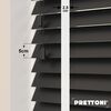 EdBevans - Spectrum Solid Wood Venetian Blind - Mono Onyx 50mm Slat with Chevron Snowy 25mm Tape - Prettoni