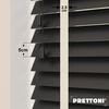 EdBevans - Spectrum Solid Wood Venetian Blind - Mono Onyx 50mm Slat with Chevron Cream 25mm Tape - Prettoni