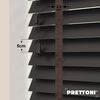 EdBevans - Spectrum Solid Wood Venetian Blind - Mono Onyx 50mm Slat with Chevron Umber 25mm Tape - Prettoni