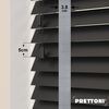 EdBevans - Spectrum Solid Wood Venetian Blind - Mono Onyx 50mm Slat with Woven Spun 38mm Tape - Prettoni