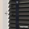 EdBevans - Spectrum Solid Wood Venetian Blind - Mono Onyx 50mm Slat with Woven Luna 38mm Tape - Prettoni