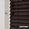 EdBevans - Spectrum Solid Wood Venetian Blind - Mono Bistre 50mm Slat with - Ladder String - Prettoni