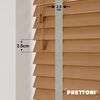 EdBevans - Spectrum Solid Wood Venetian Blind - Mono Natural 35mm Slat with Chevron Cement 25mm Tape - Prettoni