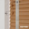 EdBevans - Spectrum Solid Wood Venetian Blind - Mono Natural 50mm Slat with Woven Ethereal 38mm Tape - Prettoni