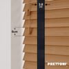 EdBevans - Spectrum Solid Wood Venetian Blind - Mono Natural 50mm Slat with Woven Luna 38mm Tape - Prettoni