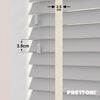 EdBevans - Spectrum Solid Wood Venetian Blind - Mono Pale 35mm Slat with Chevron Cream 25mm Tape - Prettoni