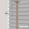 EdBevans - Spectrum Solid Wood Venetian Blind - Mono Pale 35mm Slat with Chevron Stonewall 25mm Tape - Prettoni