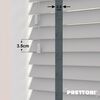EdBevans - Spectrum Solid Wood Venetian Blind - Mono Pale 35mm Slat with Chevron Lava 25mm Tape - Prettoni