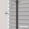EdBevans - Spectrum Solid Wood Venetian Blind - Mono Pale 35mm Slat with Chevron Aurora 25mm Tape - Prettoni