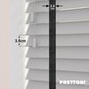 EdBevans - Spectrum Solid Wood Venetian Blind - Mono Pale 35mm Slat with Chevron Shadow 25mm Tape - Prettoni