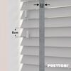 EdBevans - Spectrum Solid Wood Venetian Blind - Mono Pale 50mm Slat with Chevron Palladium 25mm Tape - Prettoni