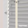EdBevans - Spectrum Solid Wood Venetian Blind - Mono Pale 50mm Slat with Chevron Avorio 25mm Tape - Prettoni