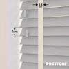 EdBevans - Spectrum Solid Wood Venetian Blind - Mono Pale 50mm Slat with Chevron Cream 25mm Tape - Prettoni