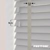 EdBevans - Spectrum Solid Wood Venetian Blind - Mono Pale 50mm Slat with Chevron Cement 25mm Tape - Prettoni