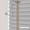 EdBevans - Spectrum Solid Wood Venetian Blind - Mono Pale 50mm Slat with Chevron Stonewall 25mm Tape - Prettoni