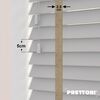 EdBevans - Spectrum Solid Wood Venetian Blind - Mono Pale 50mm Slat with Chevron Sandrift 25mm Tape - Prettoni