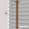 EdBevans - Spectrum Solid Wood Venetian Blind - Mono Pale 50mm Slat with Chevron Cinnamon 25mm Tape - Prettoni