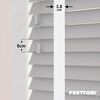 EdBevans - Spectrum Solid Wood Venetian Blind - Mono Pale 50mm Slat with Woven Naturo 38mm Tape - Prettoni