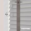 EdBevans - Spectrum Solid Wood Venetian Blind - Mono Pale 50mm Slat with Woven Flint 38mm Tape - Prettoni