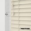 EdBevans - Spectrum Solid Wood Venetian Blind - Mono Cream 50mm Slat with - Ladder String - Prettoni