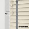 EdBevans - Spectrum Solid Wood Venetian Blind - Mono Cream 50mm Slat with Chevron Palladium 25mm Tape - Prettoni