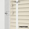 EdBevans - Spectrum Solid Wood Venetian Blind - Mono Cream 50mm Slat with Chevron Snowy 25mm Tape - Prettoni