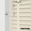 EdBevans - Spectrum Solid Wood Venetian Blind - Mono Cream 50mm Slat with Chevron Avorio 25mm Tape - Prettoni