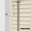 EdBevans - Spectrum Solid Wood Venetian Blind - Mono Cream 50mm Slat with Chevron Stonewall 25mm Tape - Prettoni