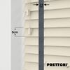 EdBevans - Spectrum Solid Wood Venetian Blind - Mono Cream 50mm Slat with Chevron Lava 25mm Tape - Prettoni
