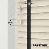 EdBevans - Spectrum Solid Wood Venetian Blind - Mono Cream 50mm Slat with Chevron Shadow 25mm Tape - Prettoni