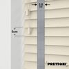EdBevans - Spectrum Solid Wood Venetian Blind - Mono Cream 50mm Slat with Woven Spun 38mm Tape - Prettoni