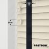EdBevans - Spectrum Solid Wood Venetian Blind - Mono Cream 50mm Slat with Woven Luna 38mm Tape - Prettoni