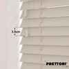 EdBevans - Spectrum Solid Wood Venetian Blind - Mono Beige 35mm Slat with - Ladder String - Prettoni