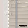 EdBevans - Spectrum Solid Wood Venetian Blind - Mono Beige 50mm Slat with Chevron Nimbus 25mm Tape - Prettoni