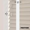 EdBevans - Spectrum Solid Wood Venetian Blind - Mono Beige 50mm Slat with Woven Naturo 38mm Tape - Prettoni