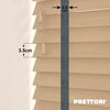 EdBevans - Spectrum Solid Wood Venetian Blind - Mono Maple 35mm Slat with Chevron Lava 25mm Tape - Prettoni
